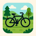 icon_nature_bicycle_bold icon preview