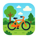 icon_nature_bicycle_cartoon icon preview