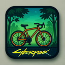 icon_nature_bicycle_cyberpunk icon preview
