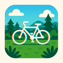 icon_nature_bicycle_digital_glitch icon preview