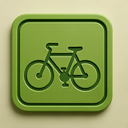 icon_nature_bicycle_embossed icon preview
