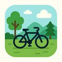 icon_nature_bicycle_flat_design icon preview