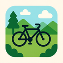icon_nature_bicycle_geometric icon preview