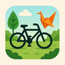 icon_nature_bicycle_origami icon preview