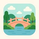 icon_nature_bridge_flat_pastel icon preview