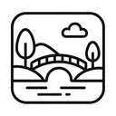 icon_nature_bridge_line_art icon preview