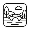 icon_nature_bridge_minimal_outline icon preview