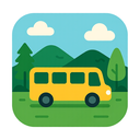 icon_nature_bus_flat_design icon preview