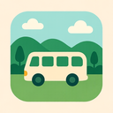 icon_nature_bus_flat_pastel icon preview
