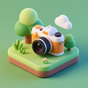 icon_nature_camera_3d_isometric icon preview