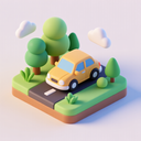 icon_nature_car_3d_isometric icon preview