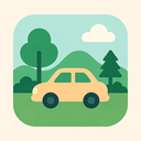 icon_nature_car_flat_pastel icon preview
