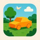 icon_nature_car_origami icon preview