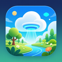 icon_nature_cloud_futuristic icon preview