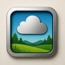 icon_nature_cloud_metallic icon preview
