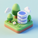 icon_nature_database_3d_isometric icon preview