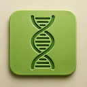 icon_nature_dna_strand_embossed icon preview