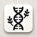 icon_nature_dna_strand_monochrome icon preview