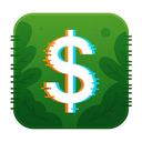 icon_nature_dollar_sign_digital_glitch icon preview