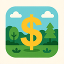 icon_nature_dollar_sign_flat_design icon preview