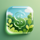 icon_nature_dollar_sign_glassy icon preview