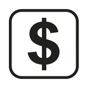icon_nature_dollar_sign_monochrome icon preview