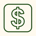 icon_nature_dollar_sign_outline icon preview
