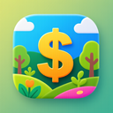icon_nature_dollar_sign_vibrant_colors icon preview