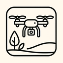 icon_nature_drone_line_art icon preview