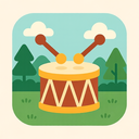 icon_nature_drum_flat_pastel icon preview