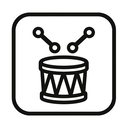 icon_nature_drum_monochrome icon preview