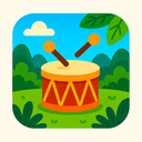 icon_nature_drum_vibrant_colors icon preview