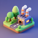 icon_nature_factory_3d_isometric icon preview