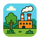icon_nature_factory_cartoon icon preview