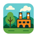 icon_nature_factory_flat_design icon preview