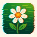 icon_nature_flower_digital_glitch icon preview