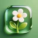 icon_nature_flower_glassy icon preview