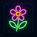icon_nature_flower_neon icon preview