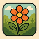 icon_nature_flower_retro icon preview