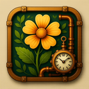 icon_nature_flower_steampunk icon preview