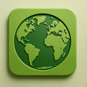 icon_nature_globe_embossed icon preview