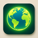 icon_nature_globe_glow_effect icon preview