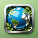 icon_nature_globe_metallic icon preview