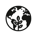 icon_nature_globe_monochrome icon preview
