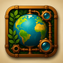 icon_nature_globe_steampunk icon preview