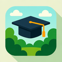 icon_nature_graduation_cap_flat_design icon preview