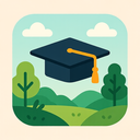 icon_nature_graduation_cap_flat_pastel icon preview