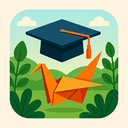 icon_nature_graduation_cap_origami icon preview