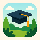 icon_nature_graduation_cap_thin icon preview