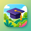 icon_nature_graduation_cap_vibrant_colors icon preview